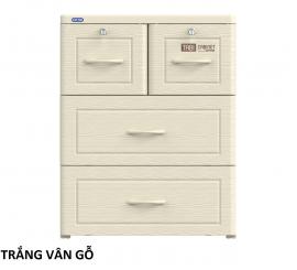 Tủ nhựa Tabi 3 tầng Trắng vân gỗ